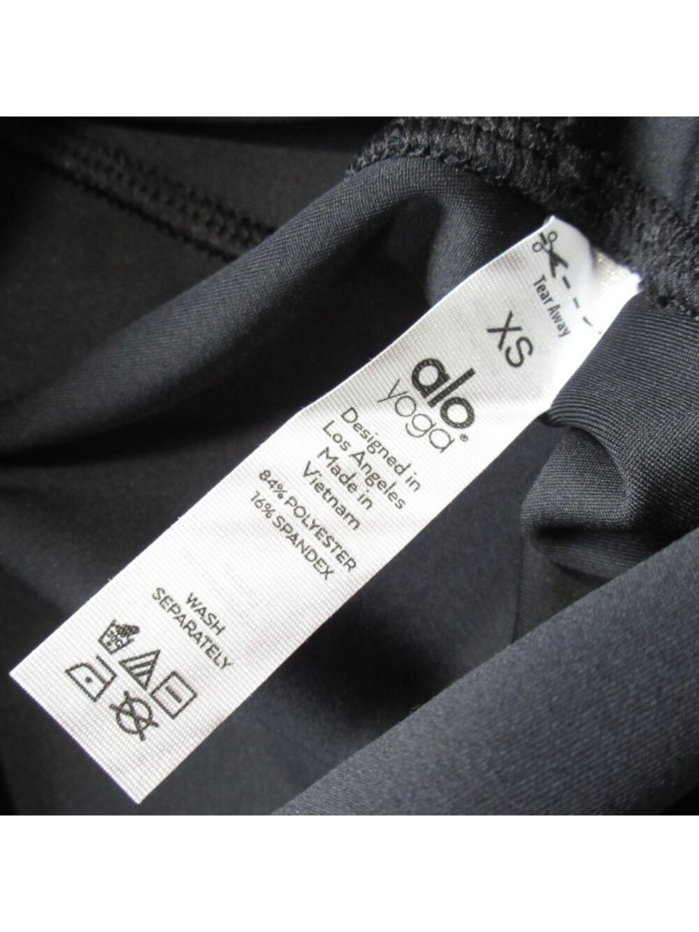 NWT Alo Yoga 7/8 High-Waist Airlift Legging in Black Stretch Workout XS - Picture 5 of 8